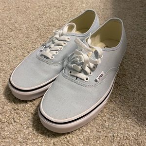 Light Blue Vans.